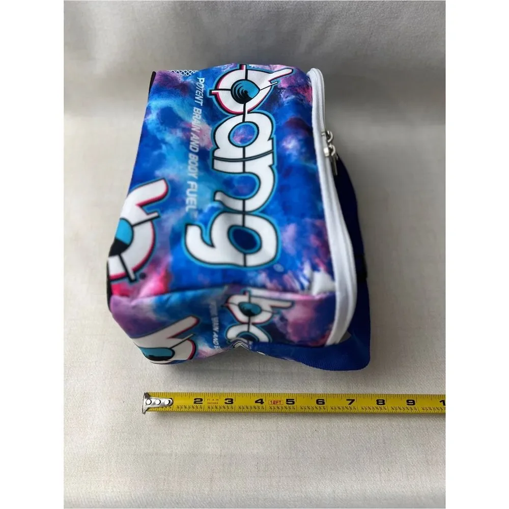Bang Energy Galaxy Print Insulated Lunch Bag Cooler Blue Pink